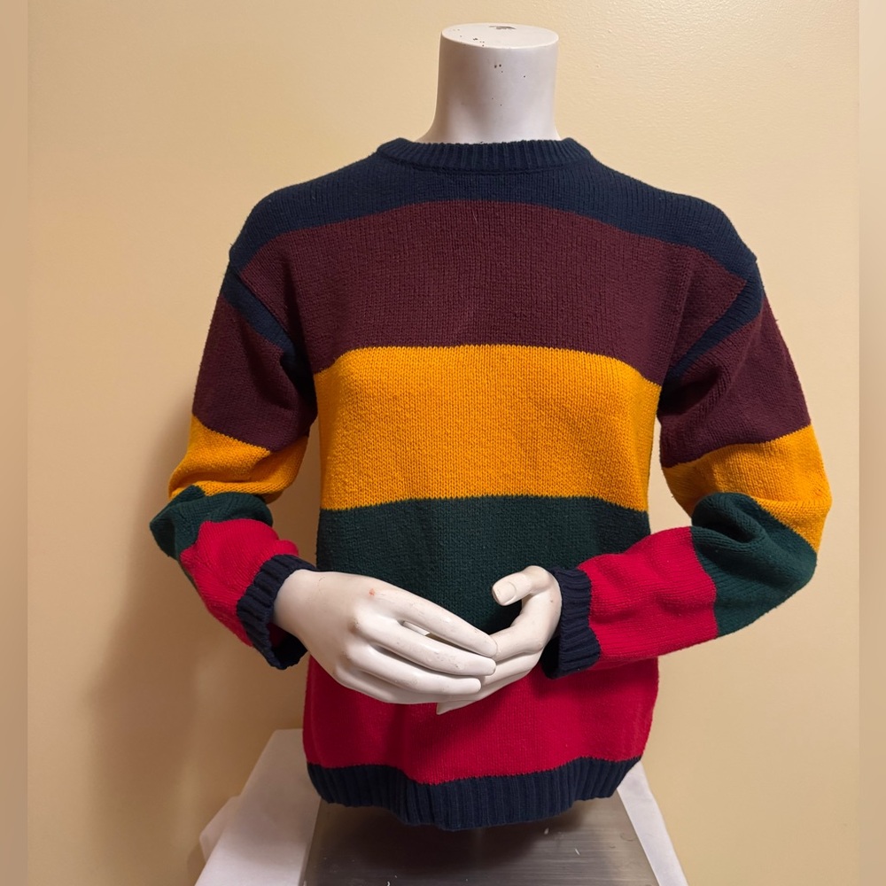 Vintage 80’s Body Ragz Colorblock Women’s Sweater Size M